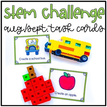 Preview of August and September Stem Challenge