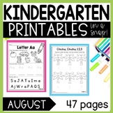 Kindergarten Printables for Morning Work or early finishers Set 1