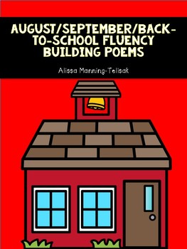 Preview of August/September/Back-to-School Fluency Building Poems {Poetry Notebooks}}