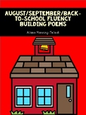 August/September/Back-to-School Fluency Building Poems {Po