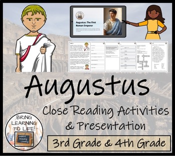 Preview of Augustus Close Reading Comprehension Activity | 3rd Grade & 4th Grade