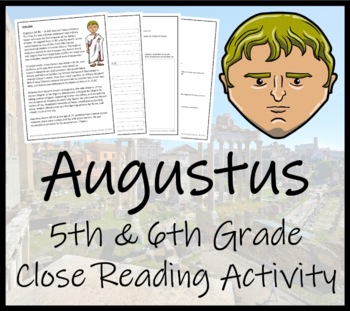 Preview of Augustus Close Reading Comprehension Activity | 5th Grade & 6th Grade