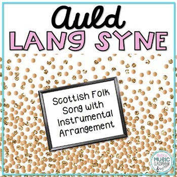 Preview of Auld Lang Syne Song, Scottish Folk Song for New Year's - with Orff Arrangement