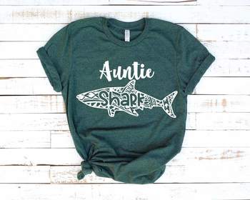 Download Auntie Shark Tattoo Svg Mandala Zentangle Family Birthday Shower 1336s