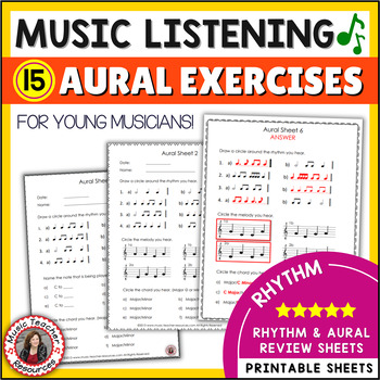 Preview of Music Activities - Worksheets to Develop Aural Discrimination Skills