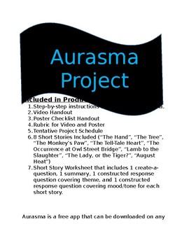 Preview of Aurasma/Short Story Project