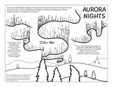 Aurora Nights Educational Coloring Page