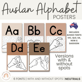 Auslan Alphabet Posters | Ombre Neutrals | Australian Scho