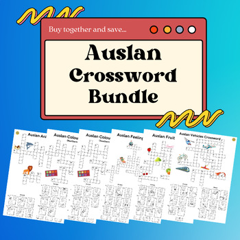 Preview of Auslan Crossword Bundle