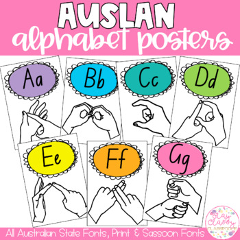 Preview of Auslan Alphabet Posters