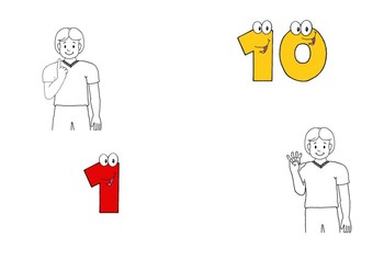 Preview of Auslan Numbers Book 1-10