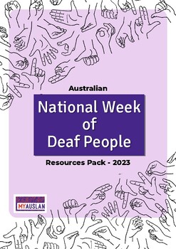 Preview of Auslan Resources: National Week of Deaf People 2023 Classroom Resources Pack