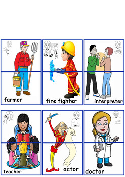 Preview of Auslan occupations puzzle