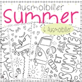 Ausmolbiller Summer (colouring pages)