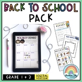 Aussie Back to School Activities - { Digital } Grade 1 & 2