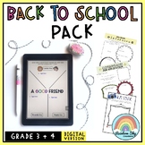 Aussie Back to School Activities - { Digital } Grade 3 & 4