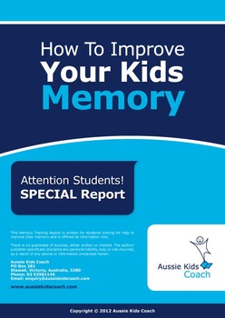 Preview of Aussie Kids Coach - Memory Report