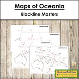 Maps of Oceania/Australasia - Blackline Masters