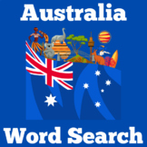 Australia | Worksheet Activity | Kindergarten 1st 2nd 3rd 