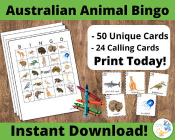 Preview of Australia Animal Bingo