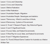 Australia As A Nation. 2 TERM DURATION complete history unit