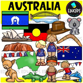 Preview of Australia Clip Art Set {Educlips Clipart}