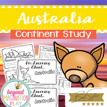 Preview of Australia Continent Study *BEST SELLER* Comprehension Activities + Play Fun