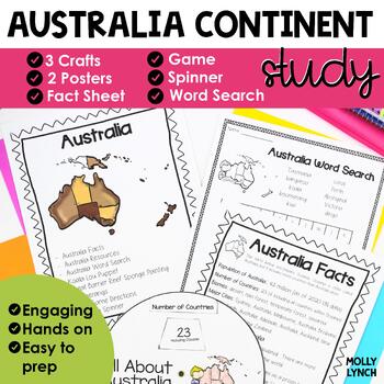Preview of Australia Continents Study