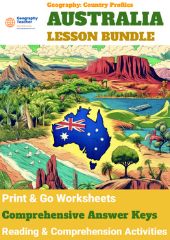 Preview of Australia Country Study (9-Lesson Geography Bundle)