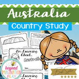 Australia Country Study *BEST SELLER* Comprehension, Activ