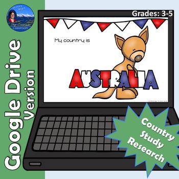 Preview of Australia Country Study | Google Drive Version | Distance Learning