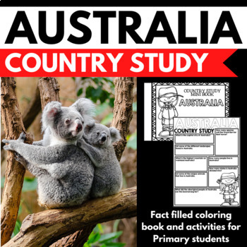 Preview of Australia Country Study Research Project - Differentiated Reading Comprehension