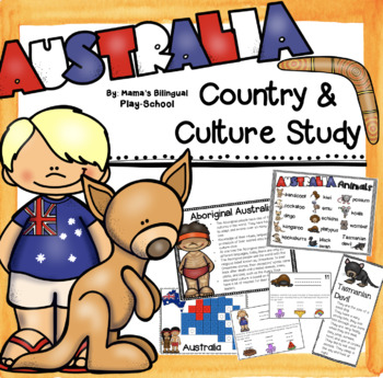 Preview of Australia Country and Culture Study | Australia Thematic Unit
