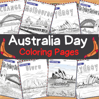 Preview of Australia Day Activities  - Coloring Pages Freebies