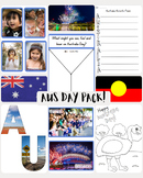 Australia Day Bundle- Heaps of no prep and low prep activities!