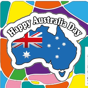Preview of Australia Day Collaborative Art Project/ 16 Puzzles/ Coloring Poster Pages