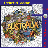 Australia Day Collaborative Coloring Poster, Bulletin Boar