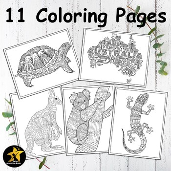 Preview of Australia Day Coloring Pages Map of Australia Coloring sheets January Activities