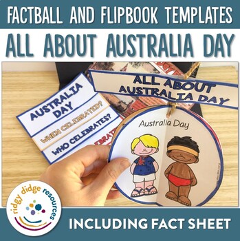 Preview of Australia Day Factball, Flipbook and Fact Sheet