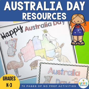 Preview of Australia Day Resources and Activities - NO PREP Worksheets & Games