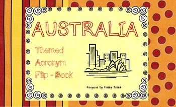 Preview of Australia Flip-book