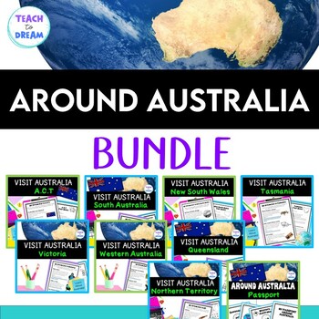 Preview of Australian Geography Activities | Australian States and Territories BUNDLE |