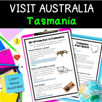 Preview of Australia Geography | Tasmania Tasks and Activities | HASS