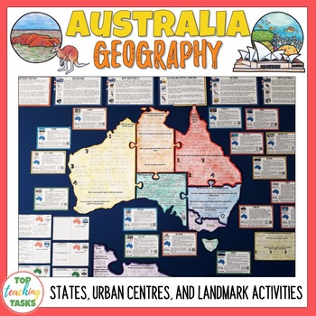 Preview of Australia Geography and Landmarks Unit
