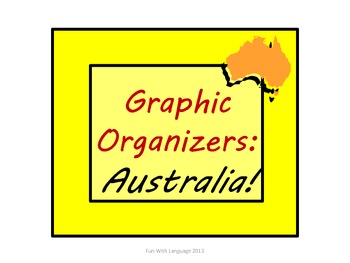 Preview of Australia: Graphic Organizers KWL Chart, Venn Diagrams, Classifying  Common Core