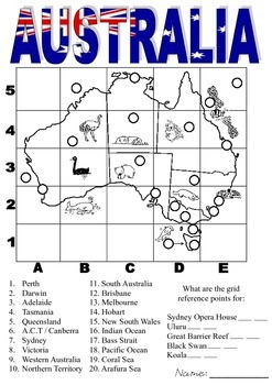 grid reference worksheets teaching resources tpt