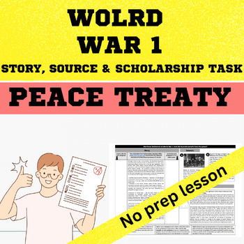 Preview of Australia History WWI, Peace Settlement of World War I, Guided Reading, Source