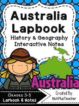 Preview of Australia Lapbook & Interactive Notes