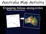 Australia Map Activity- fun, engaging, follow-along 33-sli