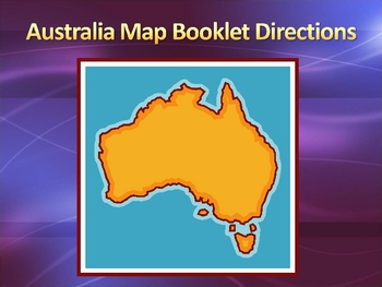 Preview of Australia Map Booklet Project